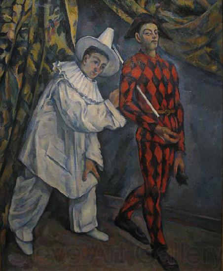 Paul Cezanne Pierot and Harlequin Spain oil painting art